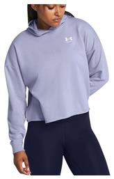 Rival Terry Cropped Γυναικείο Φούτερ με Κουκούλα Μωβ Under Armour