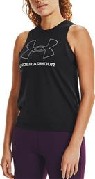 Sportstyle Graphic Γυναικεία Μπλούζα Αμάνικη Μαύρη Under Armour