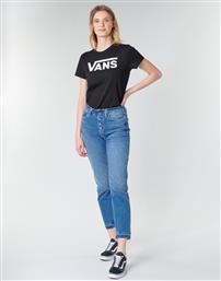Vans Flying V Γυναικείο T-shirt Μαύρο με Στάμπα από το Modivo