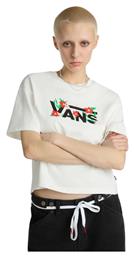 Γυναικείο Crop T-shirt Floral Μπεζ Vans