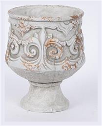 Βαζο Τσιμεντενιο Λευκο 17.5x17.5x21cm Συσκευασία 2 Τεμαχίων - Estheti