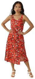 10245164 Midi Καλοκαιρινό All Day Φόρεμα Red Floral Vero Moda από το Plus4u