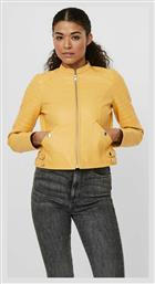 Vero Moda Γυναικείο Biker Jacket Yellow/Cornsilk από το Plus4u