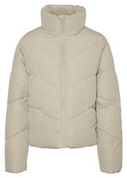 Κοντό Γυναικείο Puffer Μπουφάν Oatmeal Vero Moda από το Modivo