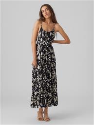 Vero Moda Maxi Καλοκαιρινό All Day Φόρεμα με Τιράντα Μαύρο από το Plus4u