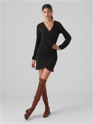 Vero Moda Mini Φόρεμα Κρουαζέ Μαυρό από το Plus4u