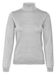 Πουλόβερ Light Grey Melange, Ασημί 10317985 Vero Moda