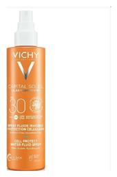 Capital Soleil Cell Protect Water Fluid Αντηλιακή Κρέμα για το Σώμα SPF30 σε Spray 200ml Vichy