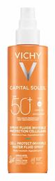 Capital Soleil Cell Protect Water Fluid Αντηλιακή Κρέμα για το Σώμα SPF50 σε Spray 200ml Vichy