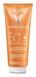 Capital Soleil Fresh Hydrating Milk Αδιάβροχη Αντηλιακή Κρέμα Προσώπου και Σώματος SPF50 300ml Vichy