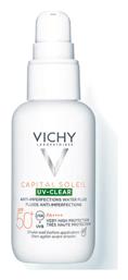 Capital Soleil UV-Clear Αντηλιακή Λοσιόν Προσώπου SPF50 40ml Vichy