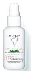 Capital Soleil UV-Clear SPF50 Αντηλιακή Λοσιόν 40ml Vichy