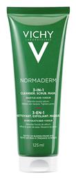 Normaderm 3 in 1 Μάσκα Προσώπου για Απολέπιση 125ml Vichy