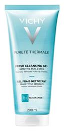 Purete Thermale Fresh Cleansing Gel B3 & Niacinamide Gel Καθαρισμού Προσώπου & Ματιών 200ml Vichy