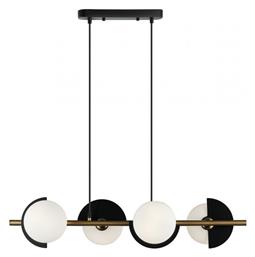 Κρεμαστό Φωτιστικό Μαύρο 78x17x126εκ. Viokef