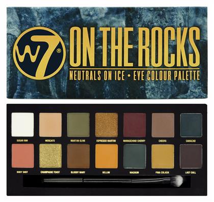 W7 Cosmetics On The Rocks Παλέτα με Σκιές Ματιών σε Στερεή Μορφή Πολύχρωμη 11.2gr