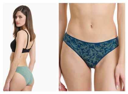 Bamboo Γυναικεία Slip 2Pack Πετρόλ, Πράσινο Walk