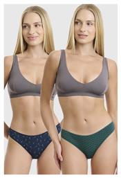 Γυναικεία Slip 2Pack Πράσινο-μπλε Walk