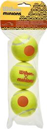 Minions Stage 2 Sleeve Μπαλάκια Τένις Παιδικά 3τμχ Wilson