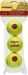 Wilson Minions Stage 3 Μπαλάκια Τένις Παιδικά 3τμχ από το Z-mall