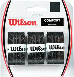 Wilson Profiole Comfort Overgrip Μαύρο 3τμχ από το Outletcenter
