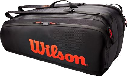 Tour 12-Pack Τσάντα Πλάτης Τένις 12 Ρακετών Μαύρη Wilson από το Z-mall