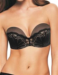 Refined Glamour WW031U Μαύρο Σουτιέν για Βαθύ Ντεκολτέ Push Up Wonderbra