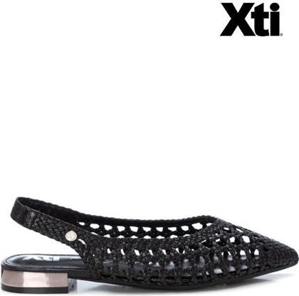 Xti Γυναικείες Μπαλαρίνες Μυτερές με Λουράκι σε Μαύρο Χρώμα από το The Fashion Project