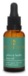 Olive & Herbs Face Oil Λάδι Προσώπου για Ενυδάτωση & Αντιγήρανση με Έλαιο Τριαντάφυλλο 30ml Yellow Rose
