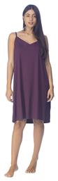 Zaboo Γυναικείο καλοκαιρινό φόρεμα Viscose με λεπτή τιράντα (Plus Size 1XL-6XL)-ZB1094 Μελιτζανί