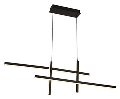 Κρεμαστό Φωτιστικό Μαύρο 119x5x35.5εκ. Zambelis Lights