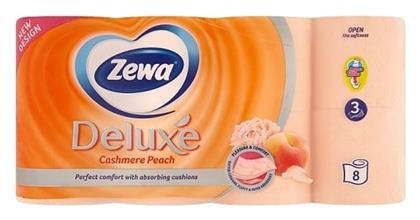 Χαρτί Υγείας Delux Peach 8 Ρολά 3 Φύλλων 100gr Zewa από το e-Fresh