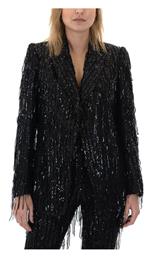 Blazer Γυναικείο Σακάκι Μαυρο με Παγιέτες Zoya